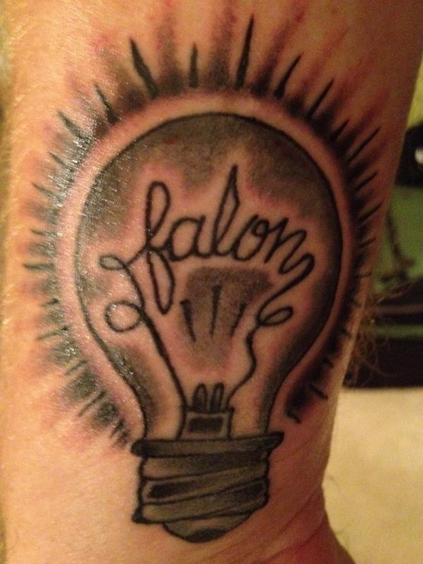 Falon Light Bulb Tattoo Image