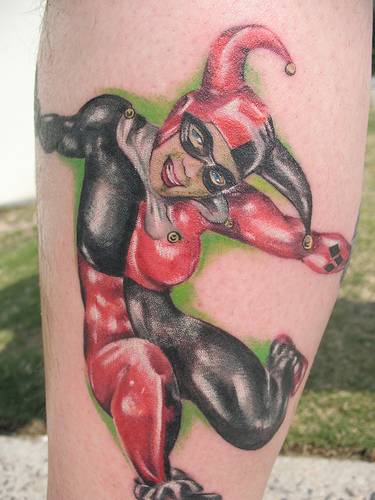 Fantastic Jester Clown Tattoo Design For Arm