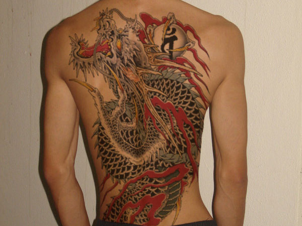 Full Body Yakuza Dragon Tattoo