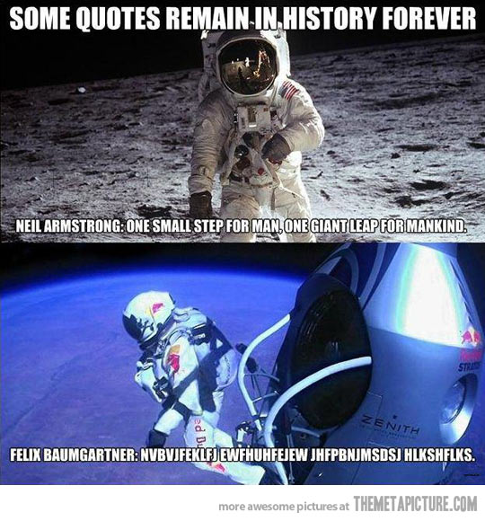 Funny Astronaut On Moon Funny Image