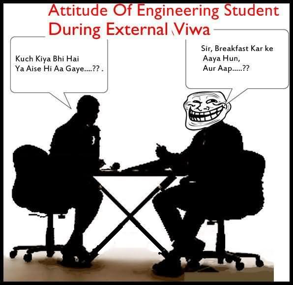 Funny Attitude Of Engineering Student During External Viwa