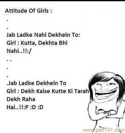Funny Attitude Of Girls Picture