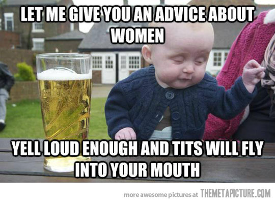 Read Complete Funny Blonde Drunk Baby Image