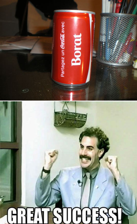 Funny Borat Coke Name