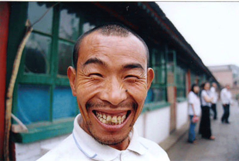 Funny Chinese Man Smiling Picture
