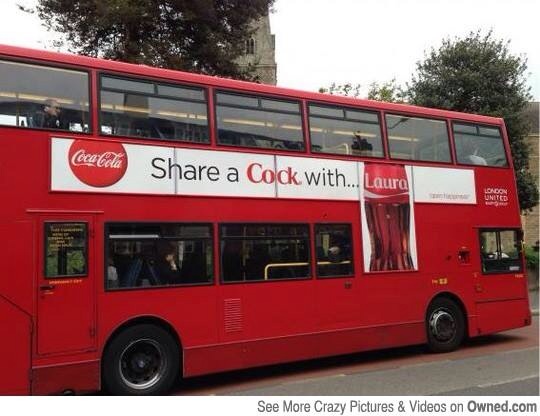 Funny Coke Bus Image