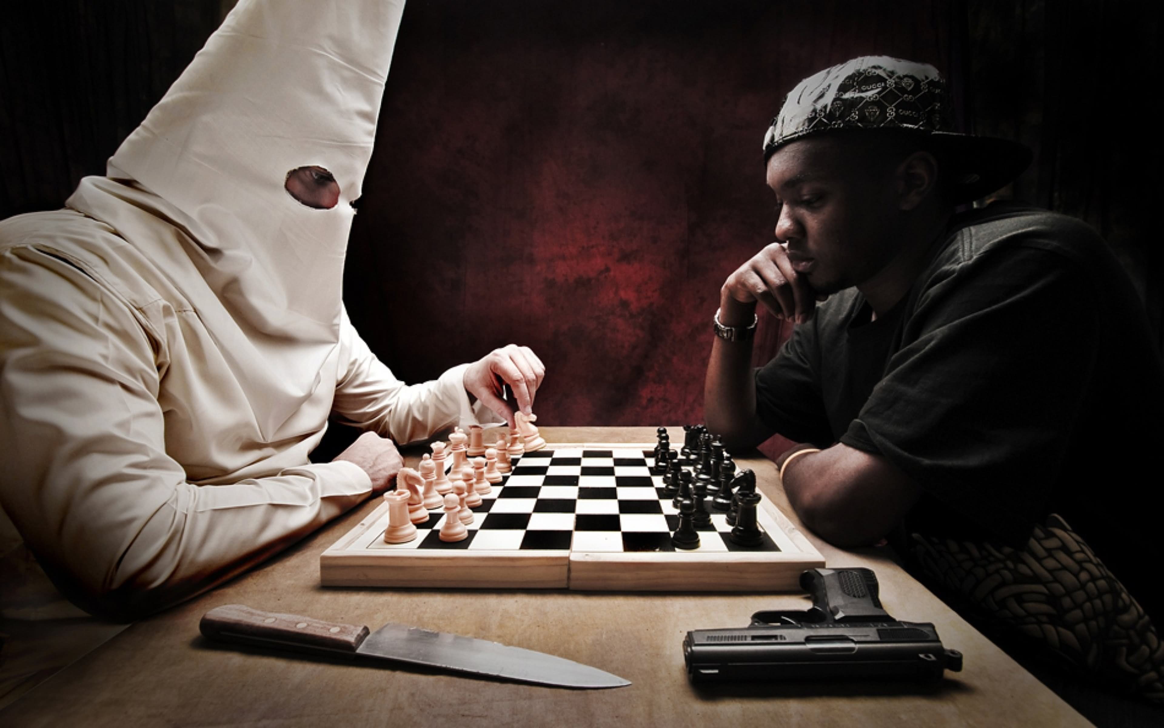 Funny Criminals Playing Chess