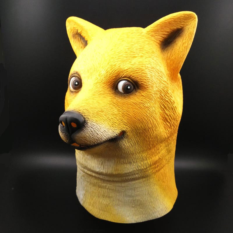 Funny Dog Head Mask Image