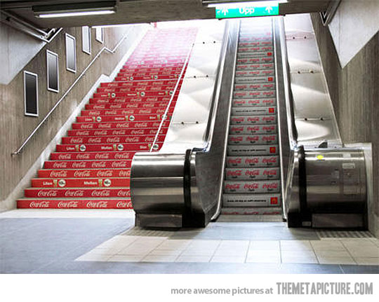 Funny Escalator Coca Cola Picture