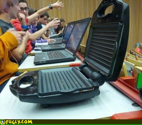 Funny Laptop Grill Picture
