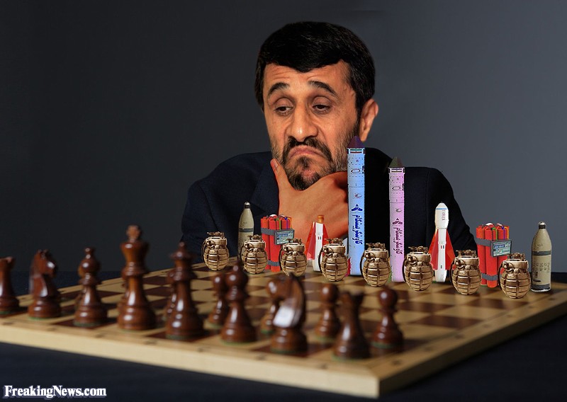 Funny Mahmoud Ahmadinejad Playing Chess