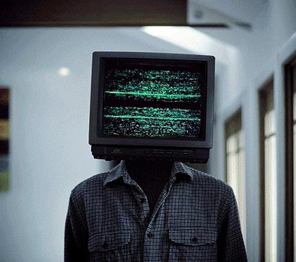 Funny Man With Television Head