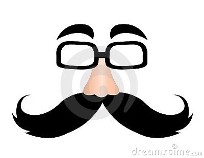 Funny Mustaches Mask Picture