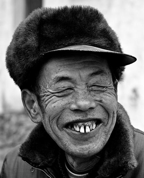Funny Old Man Smile Picture