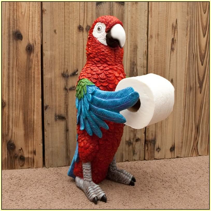 Funny Parrot Toilet Paper Holder