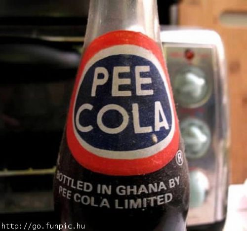 Funny Pee Cola Bottle Picture