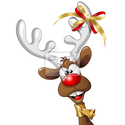 Funny Reindeer Cartoon Picture