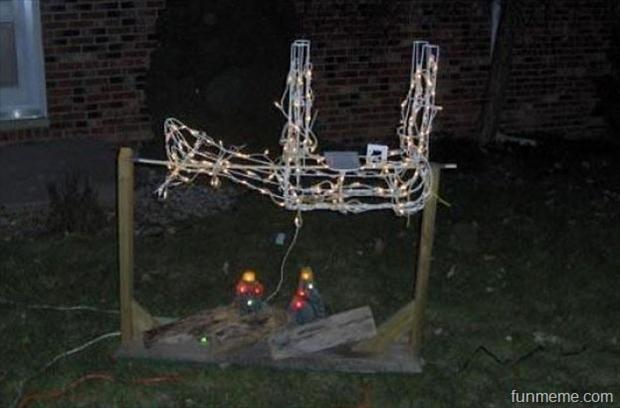 Funny Reindeer Lighting Decoration