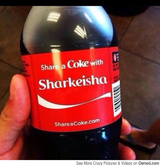 Funny Sharkeisha Coke Picture