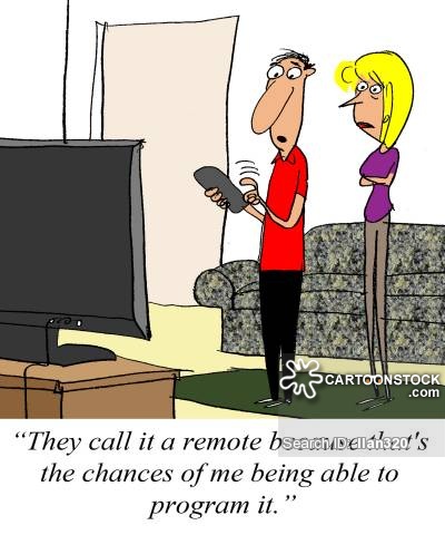 Funny Television Set Cartoon Picture