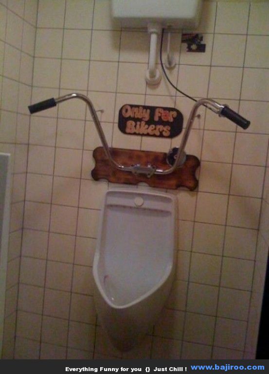 Funny Toilet Only For Bikers