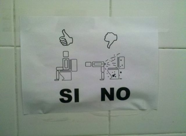 Funny Toilet Signs Image