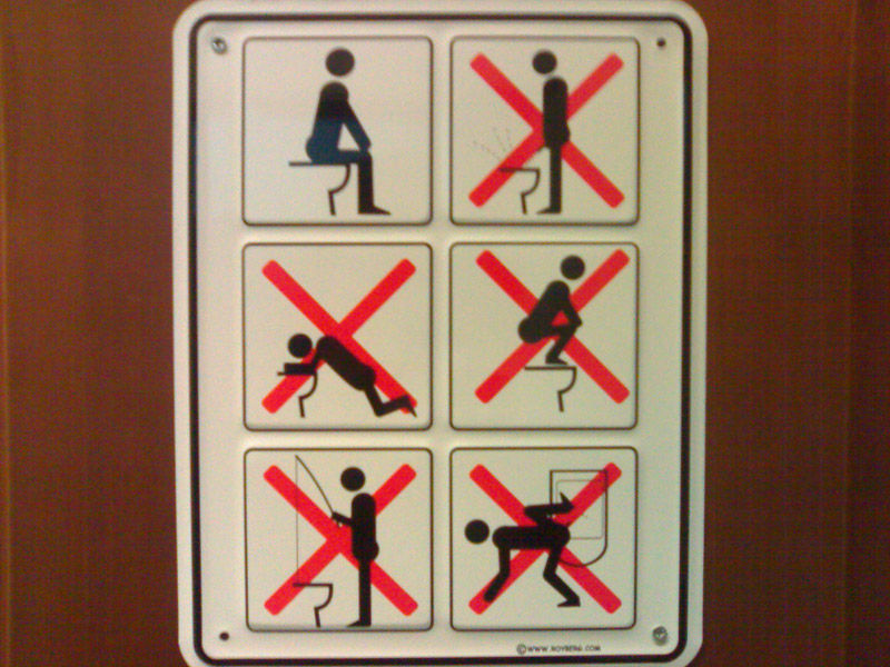Funny Toilet Signs Picture