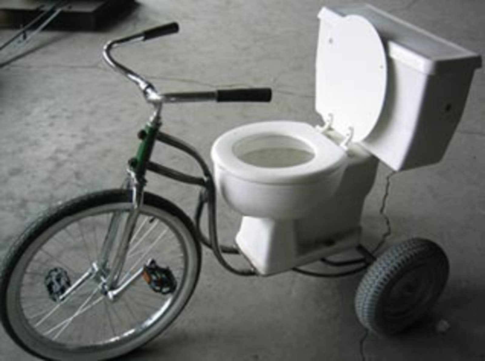 Funny Tricycle Toilet Picture