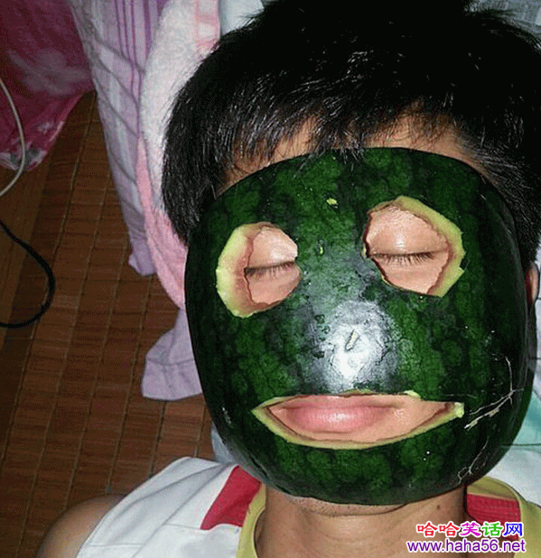 Funny Watermelon Mask Picture