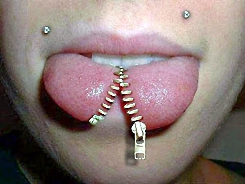 Funny Zipper Tongue Image