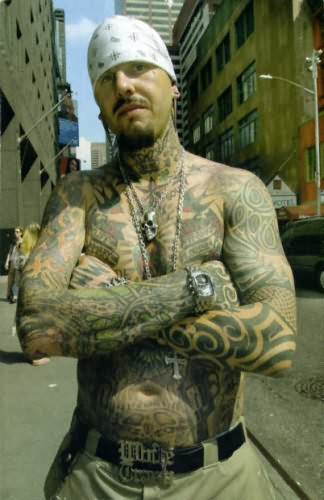 Gangsta Full Body Tattoo For Men