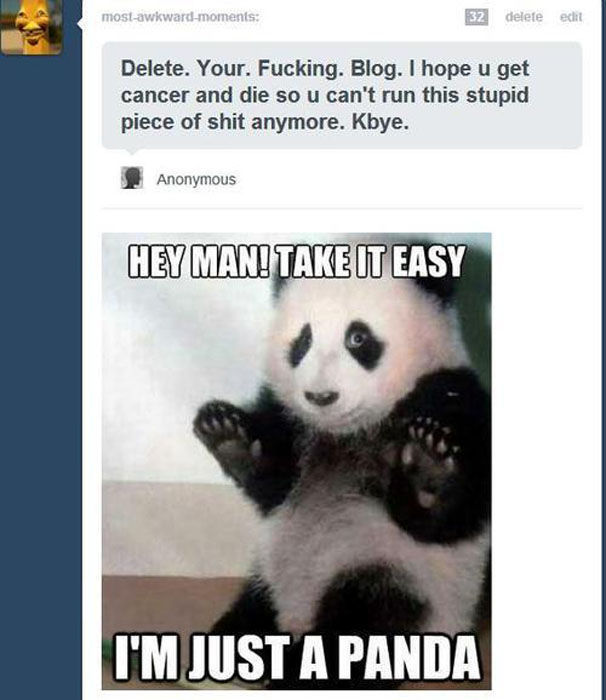 Hey Man Take It Easy Funny Panda Comments