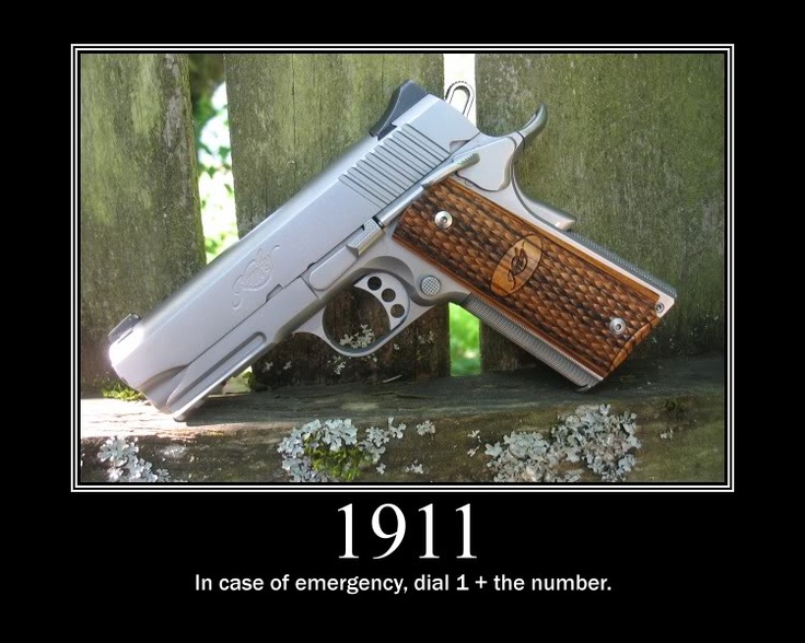 In Case Of Emergency Funny Gun Poster