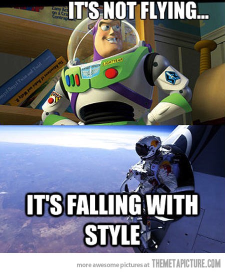 It's Not Flying It's Falling With Style Funny Image