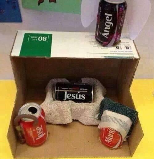 Jesus Birthday Funny Coke Cans Picture
