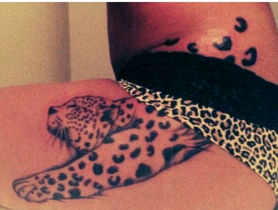 Jumping Cheetah Tattoo Ideas
