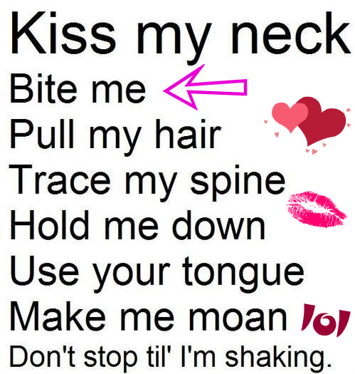 Kiss My Neck Funny Comments Picture