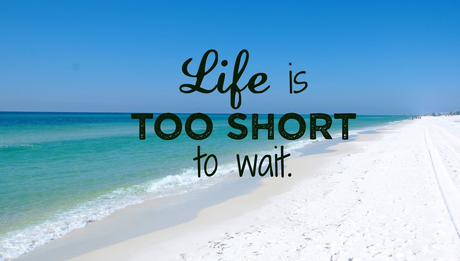 Life is too short to wait (3)