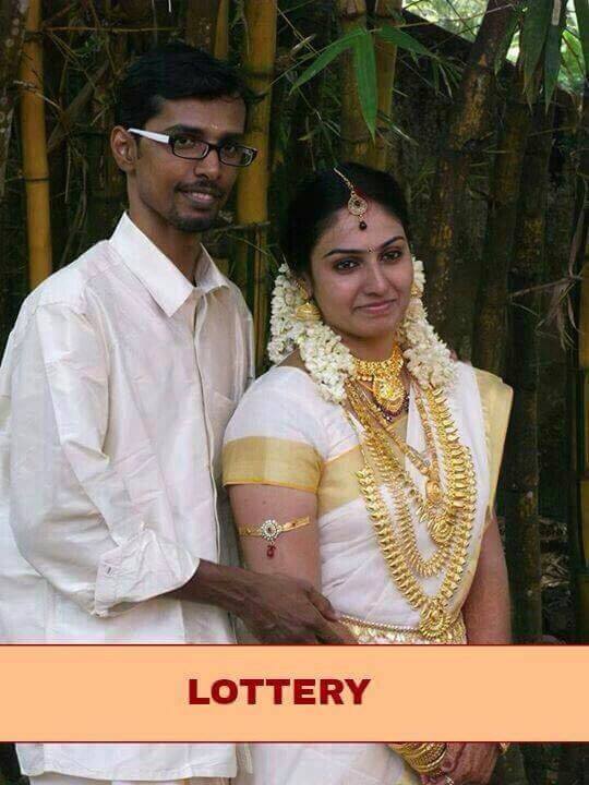 Lottery Funny Wedding Couple Image