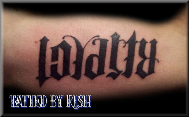 Loyalty Respect Tattoo by Rish
