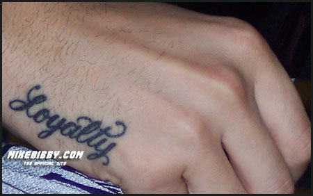 Loyalty Tattoo On Right Hand