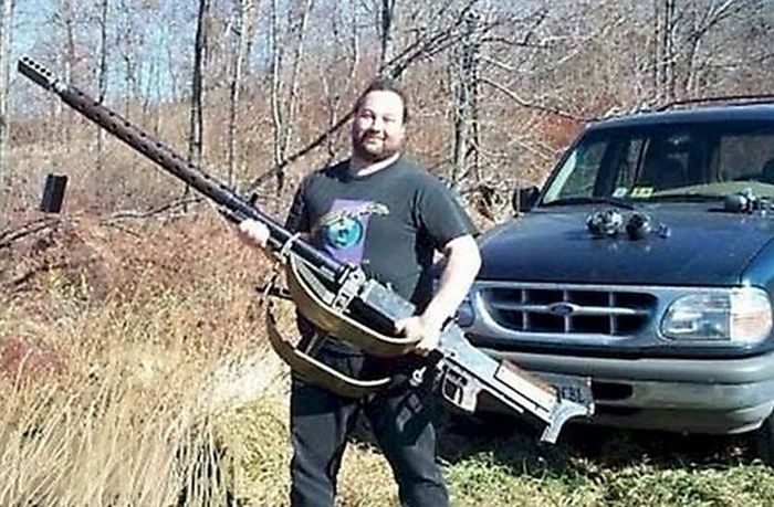 Man With Funny Big Gun Picture