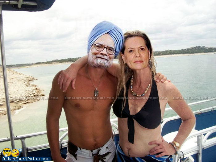 Manmohan Singh And Sonia Gandhi Couple Funny Photoshopped Picture