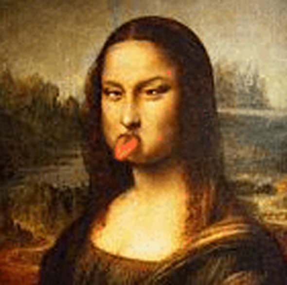 Monalisa Funny Tongue Picture