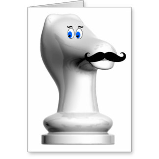 Mustache Chess Knight Funny Picture