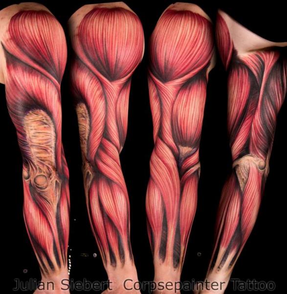 Muscle Tattoo Design For Full Sleeve