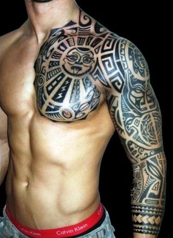 Nice Maori Tribal Tattoo For Men
