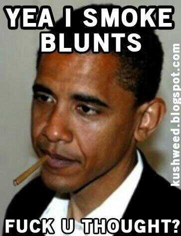 Obama Yea I Smoke Blunts Funny Image