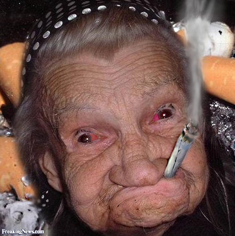 Old Smoker Funny Picture