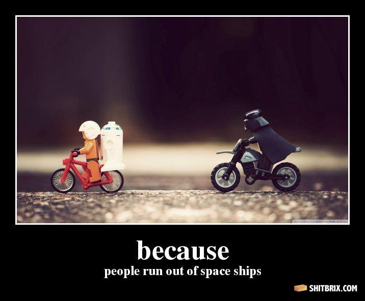 People Run Out Of Space Ships Funny Poster